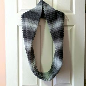 Grey Ombre Faux Fur Infinity Scarf - NWOT